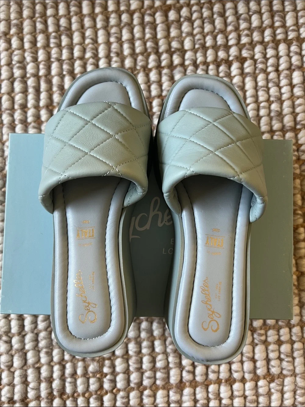 Seychelles High Note Platform Sandal Blue Size 7